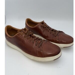 Cole‎ Haan GrandPro Shoes Men's Size 10.5 M Brown Leather Sneakers (C22585)